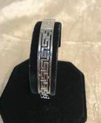 Stainless Steel Women's Greek Hinged Bracelet 202//246
